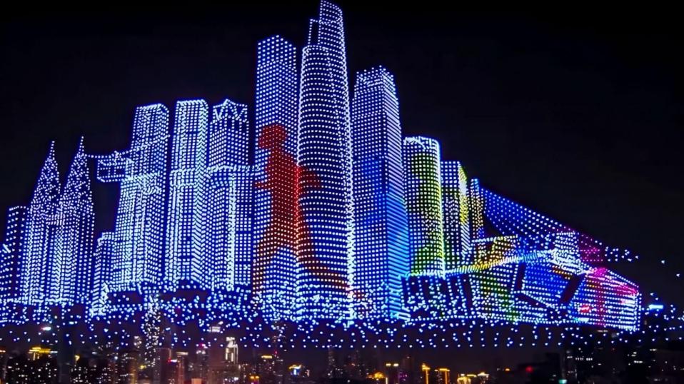 How Drone Light Show Guinness World Record Became Reality